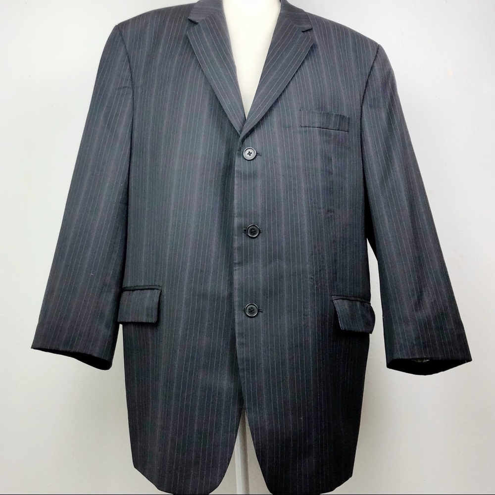 CALVIN KLEIN Woolmark Pinstripe Blazer Jacket XL